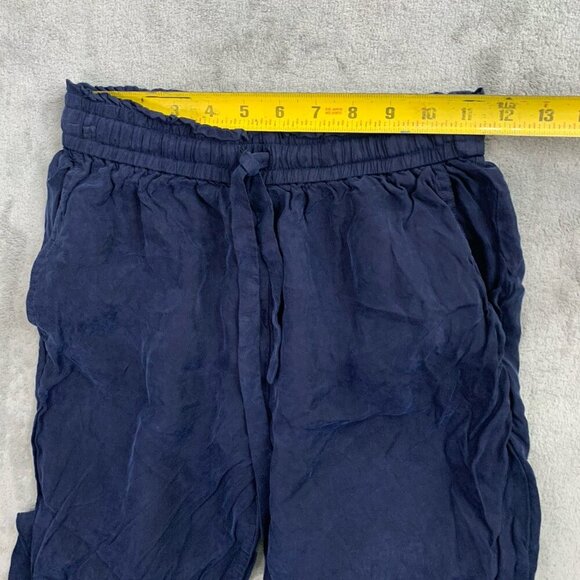 Jenni Kayne Pants Womens XS Navy Blue Rio Elastic Waist Drawstring Cupro Casual - Picture 5 of 12